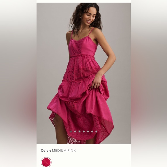 NWT Anthropologie pink dress - Picture 3 of 8